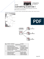 IPV6 Subnetting Exercise I PDF