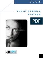 DB PA Systems PDF