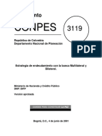 CONPES 3119: Estrategia de Endeudamiento Con La Banca Multilateral y Bilateral.