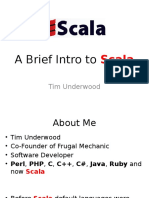 A Brief Intro To: Scala