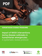 Impact of WASH Interventions During Disease Outbreaks in Humanitarian Emergencies: A Systematic Review Protocol