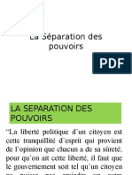 Séparation Des Pouvoirs