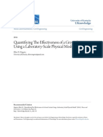 Quantifiying The Effectiveness of A Grout Curtain Using A Laborat