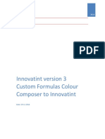 Innovatint Version 3 Custom Formulas Colour Composer To Innovatint v1 20161129 PDF