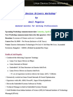 Linux Device Drivers Workshop Training For Professionals