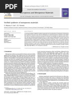 Verified Syntheses of Mesoporous Materials