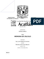 Memoria de Calculo Estriuctural Proyecto Casa Habitacion - Completa