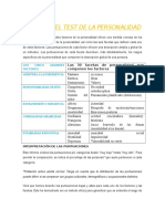 Informe Del Test de La Personalidad