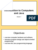 Introduction To Computers and Java