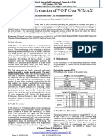 Performance Evaluation VoIP Over WIMAX