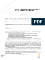 Representación de Unidades Terminológicas: El Modelo de Término Wüsteriano