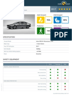 Euroncap 2017 Volvo s90 Datasheet PDF