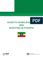 Guide To Doing Business and Investing in Ethiopia 2016