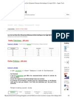 La Correction de L'Examen Réseau Informatique Corrigé QCM - Super Tech