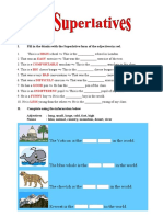 Comparatives and Superlatives Exercises