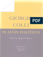 Colli, Giorgio - Platon Politico PDF