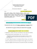 Public Corruption - Record Proof of Lack of Appellate Jurisdiction in July 2009