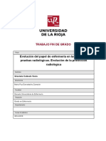 Evolucion Del Papel de Enfermeria en Las Distintas Pruebas Radiologicas. Evolucion de La Proteccion Radiologica. TFE001087