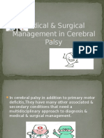 Medical & Surgical Management in Cerebral Palsy