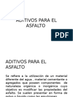 Aditivos para El Asfalto