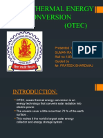 Ocean Thermal Energy Conversion - PPTX Neelu Otec