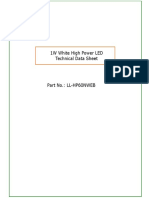 Luckylight: 1W White High Power LED Technical Data Sheet