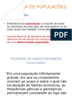 Genetica de Populações - o Equilíbrio de Hardy-Weinberg