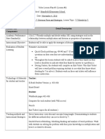 Lesson Plan Components Detail Description