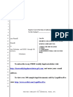 Sample Complaint For Penal Code Section 496 (C) Damages in California