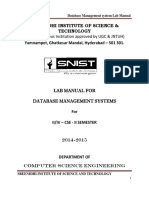 Dbms Lab Manual-2015