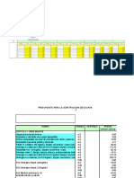 Presupuesto Proyectos Galpones