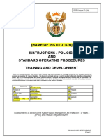 Training and Development SOP