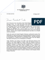 PM Letter To EU Council President