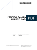 4 - Report On Gas Analysis in Cement Plant PDF