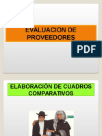 Evaluacion de Proveedores