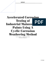 Acelerated Corrosion Testiog of Maintenance Parts