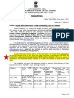 Office of Director General of Civil Aviation: Government of India Opposite: Safdarjung Airport, New Delhi-110 003