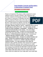 QNT 561 Assignment Statistics Concepts