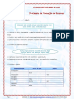 Processos de Formação de Palavras - Exercícios3 (Blog9 10-11) PDF