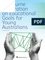 Pg.4 The Melbourne Declaration On Educational Goals For Young Australians PDF