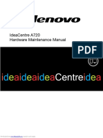 Ideacentre A720 Hardware Maintenance Manual