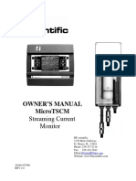 Owner'S Manual: Microtscm Streaming Current Monitor