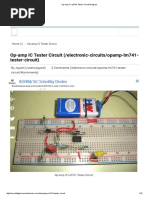 Op-Amp IC LM741 Tester Circuit Diagram