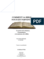 Comment La Bible Nous Est Parvenue