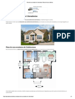 Plano de Casa Sencilla de 2 Dormitorios - Planos de Casas Modernas