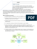 Iintroduction To Software Testing: Why Is Testing Necessary?