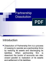 Dissolution of Partnership Firm