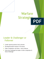 Warfare Strategies in Marketing