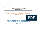 Reglamento Interno para Institución Educativa