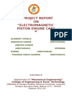 Electromagnetic Piston Engine Car